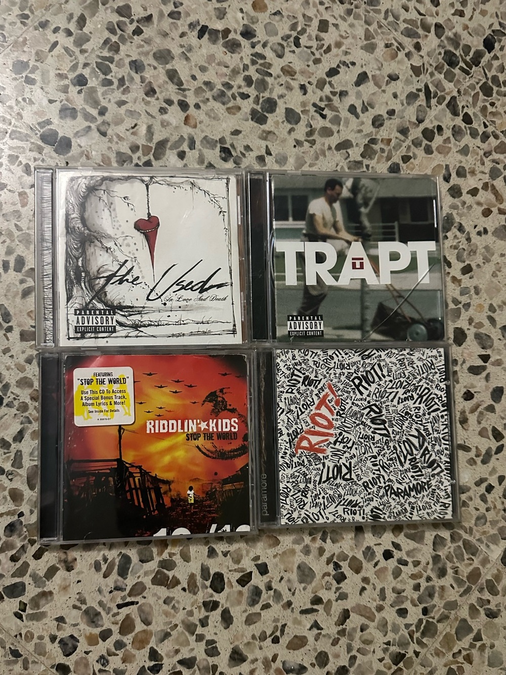 Bundle CDs The Used, Trapt, Riddlin' Kids & Paramore